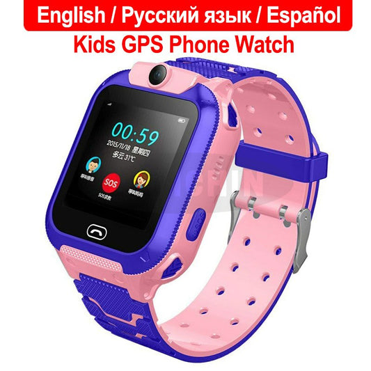 2019 Nové vodotesné Q12 inteligentné hodinky Multifunkčné detské digitálne náramkové hodinky Baby Watch Telefón pre IOS Android Detská hračka Darček