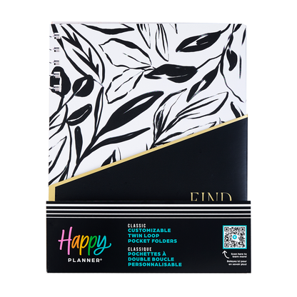 Find Your Happy - Classic Customizable Spiral Planner Pocket Folders - 6 Pack