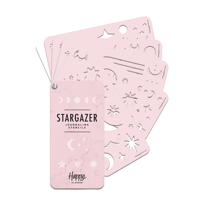 Stargazer - Stencil Fan Book - 5 Sheets