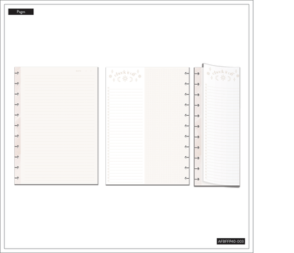 Everyday Magic - Dotted Lined + Dashboard Big Folded Filler Paper - 40 Sheets