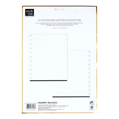 Work + Life Onyx - Dotted Lined Big Filler Paper - 40 Sheets