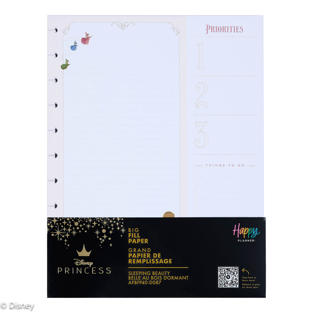 Disney Sleeping Beauty 65th Anniversary - Dashboard Big Filler Paper - 40 Sheets