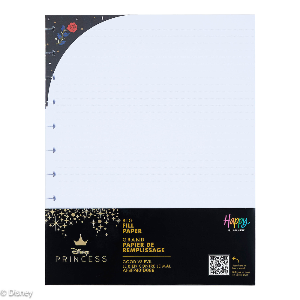 Disney Good vs. Evil - Dotted Lined + Dot Grid Big Filler Paper - 40 Sheets