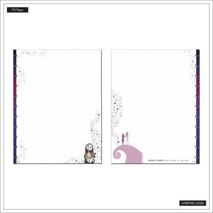 Disney Tim Burton's The Nightmare Before Christmas Celestial - Dotted Lined Big Filler Paper - 40 Sheets