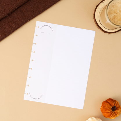 Neutrals - Dashboard + Dotted Lined Classic Filler Paper - 40 Sheets