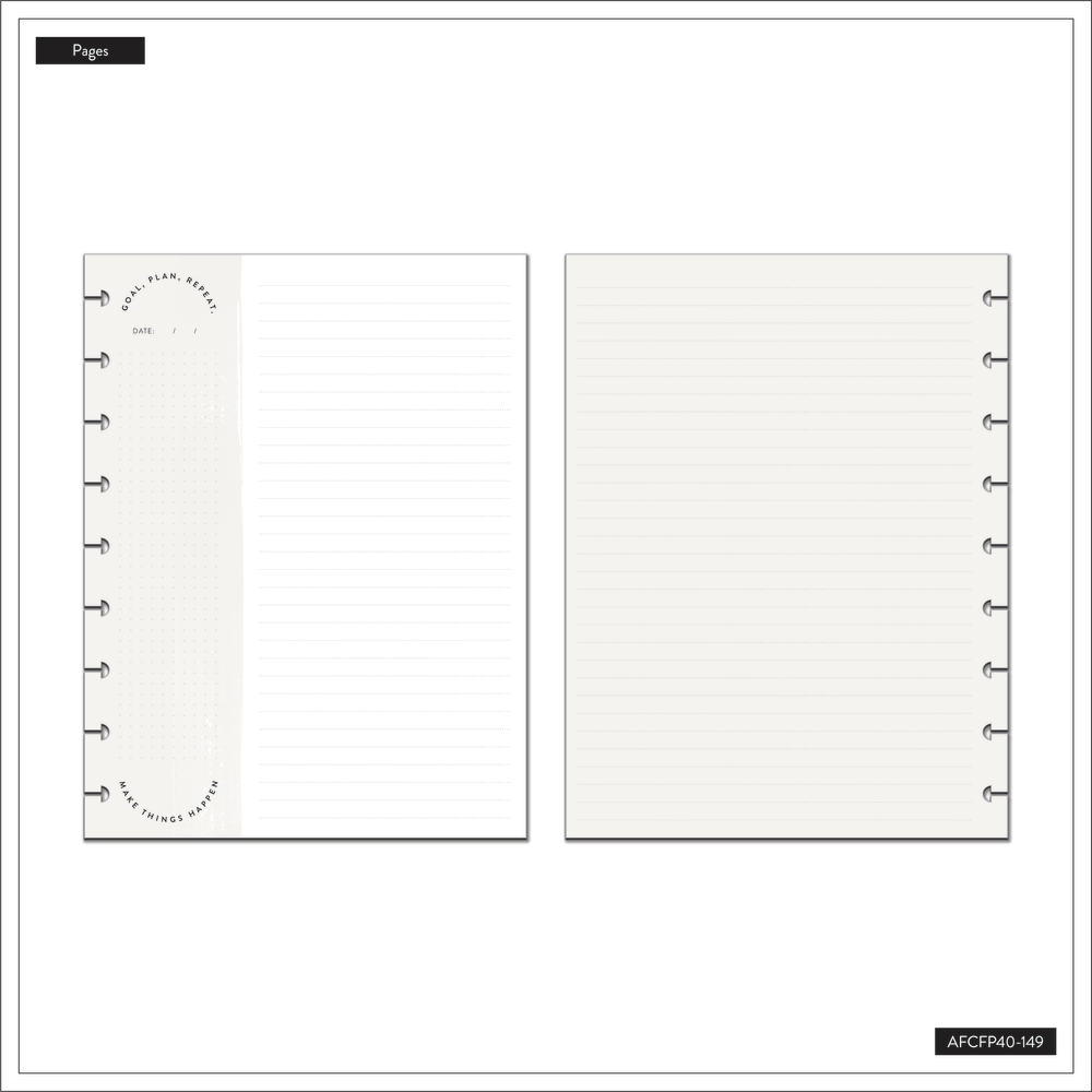 Neutrals - Dashboard + Dotted Lined Classic Filler Paper - 40 Sheets