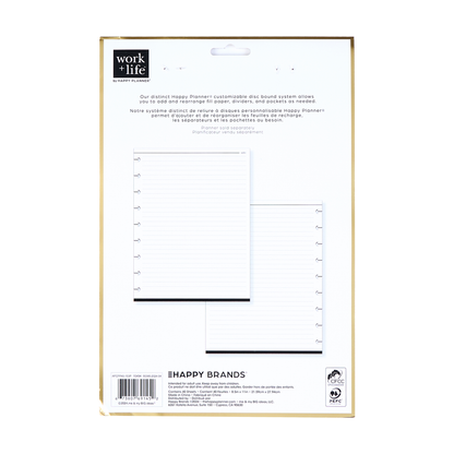 Work + Life Onyx - Dotted Lined Classic Filler Paper - 40 Sheets