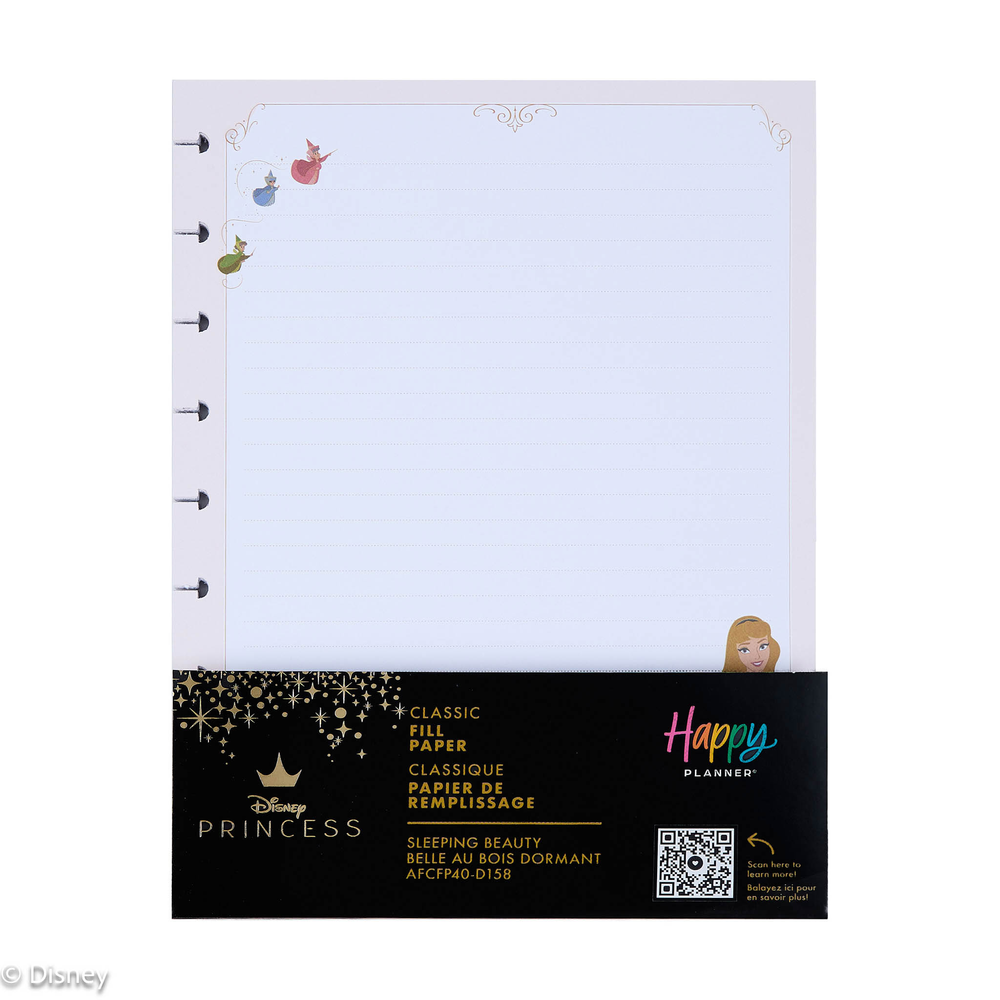 Disney Sleeping Beauty 65th Anniversary - Dotted Lined Classic Filler Paper - 40 Sheets