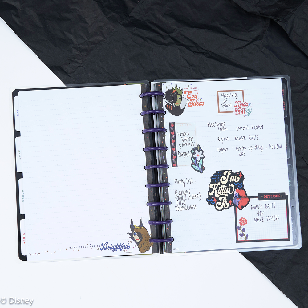 Disney Good vs. Evil - Dotted Lined Classic Filler Paper - 40 Sheets