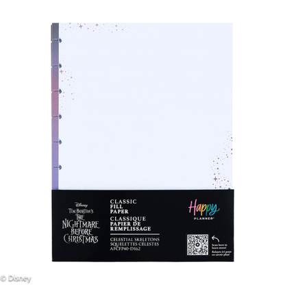 Disney Tim Burton's The Nightmare Before Christmas Celestial - Dotted Lined Classic Filler Paper - 40 Sheets