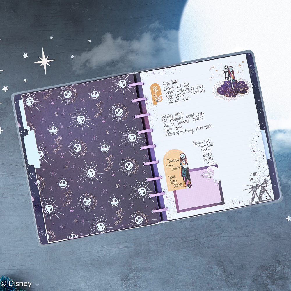 Disney Tim Burton's The Nightmare Before Christmas Celestial - Dotted Lined Classic Filler Paper - 40 Sheets