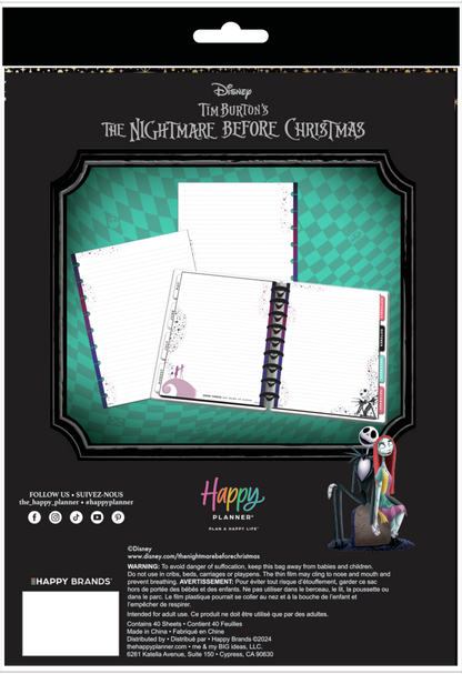 Disney Tim Burton's The Nightmare Before Christmas Celestial - Dotted Lined Classic Filler Paper - 40 Sheets