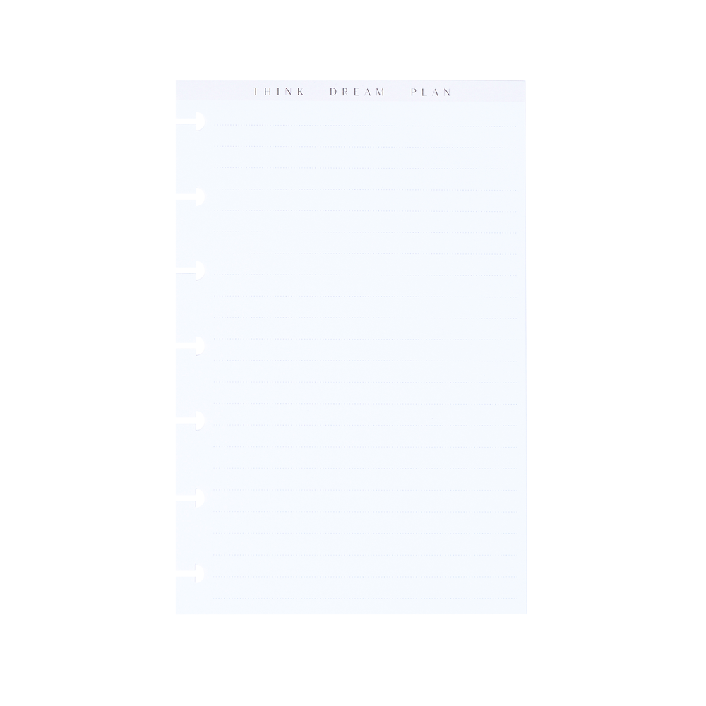 Neutrals - Dotted Lined Mini Filler Paper - 40 Sheets