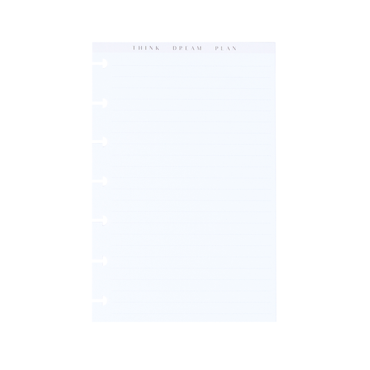 Neutrals - Dotted Lined Mini Filler Paper - 40 Sheets