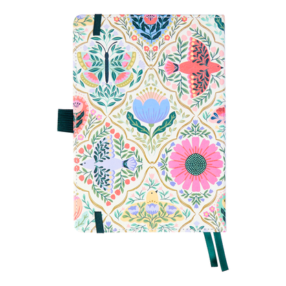 Folk & Flora - Bullet Dot Grid Happy Journal - 80 Sheets - 160 GSM Paper