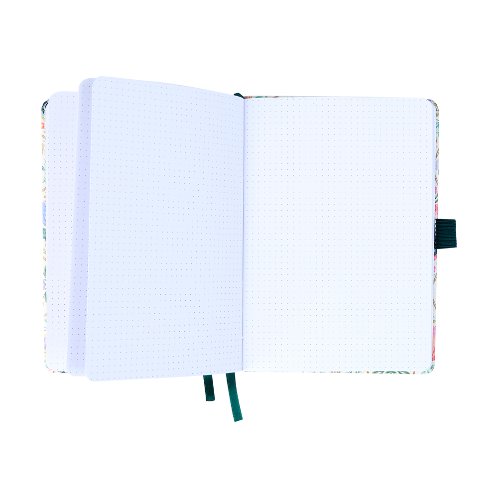 Folk & Flora - Bullet Dot Grid Happy Journal - 80 Sheets - 160 GSM Paper