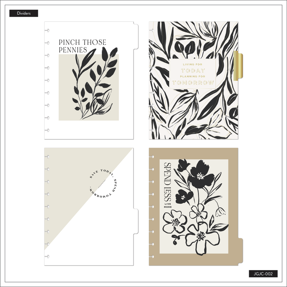 Sketchy Floral - Classic Guided Budget Journal - 80 Sheets