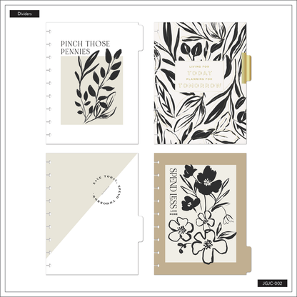 Sketchy Floral - Classic Guided Budget Journal - 80 Sheets