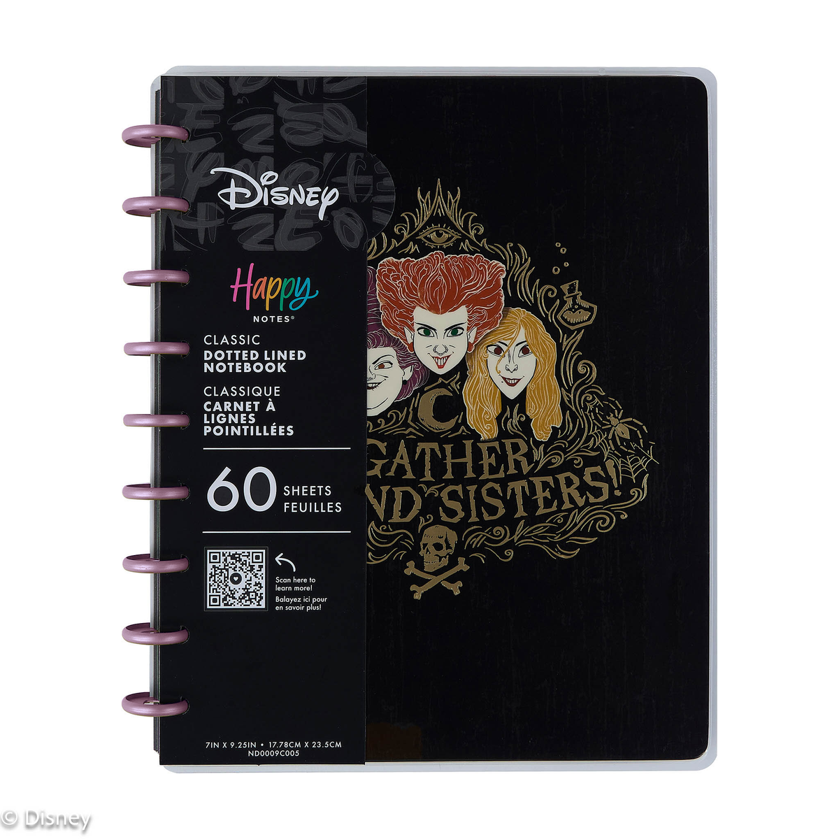 Disney Hocus Pocus - Dotted Lined Classic Notebook - 60 Sheets