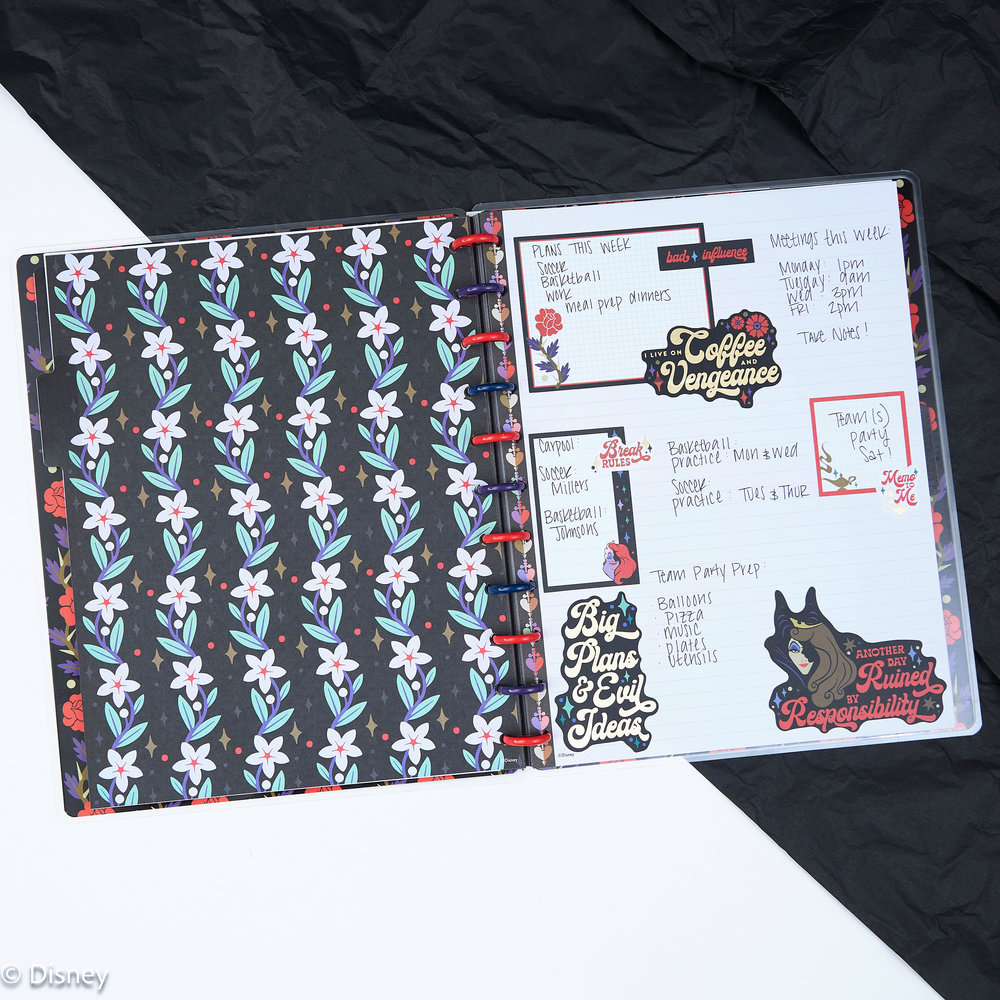 Disney Good vs. Evil - Dotted Lined Big Notebook - 60 Sheets