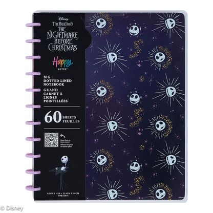 Disney Tim Burton's The Nightmare Before Christmas Celestial - Dotted Lined Big Notebook - 60 Sheets