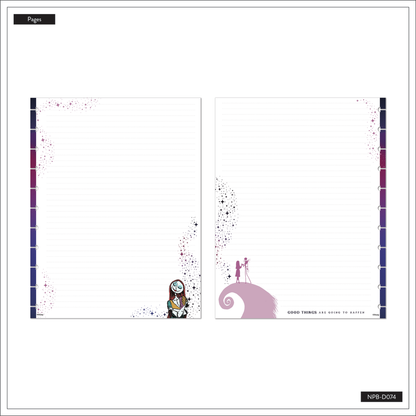 Disney Tim Burton's The Nightmare Before Christmas Celestial - Dotted Lined Big Notebook - 60 Sheets