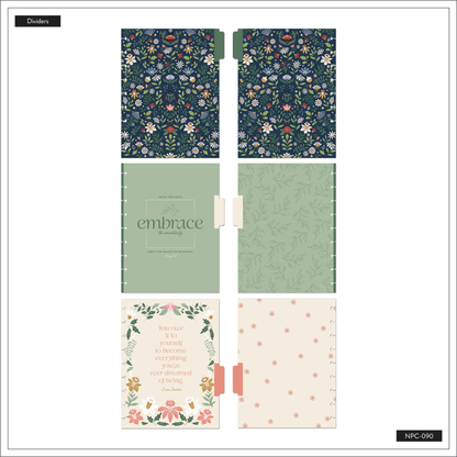 Forest Flowers - Dotted Lined Classic Notebook - 60 Sheets