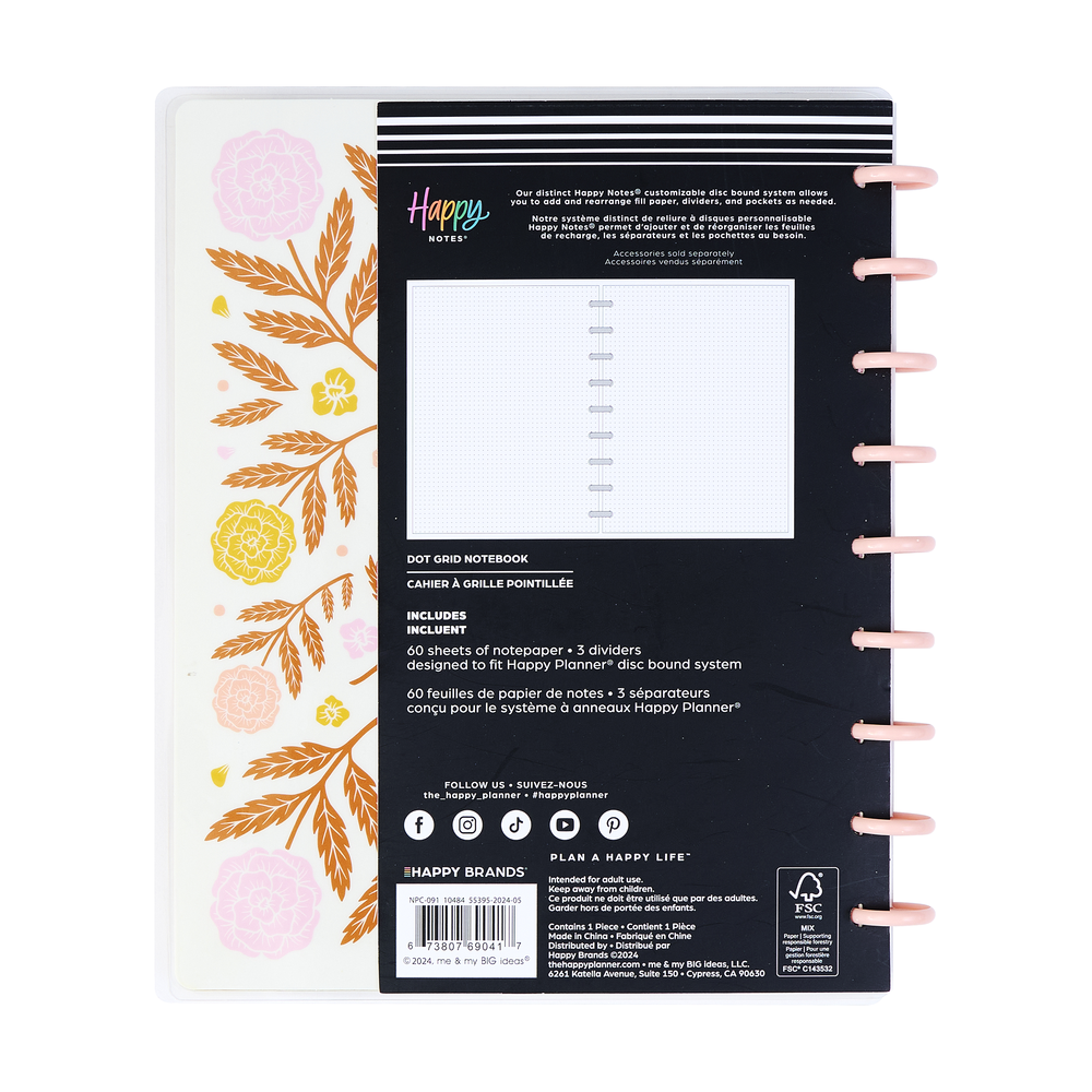 Western Wildflower - Dot Grid Classic Notebook - 60 Sheets