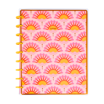 Cat Coq x Happy Planner Retro Sunset - Dotted Lined Classic Notebook - 60 Sheets