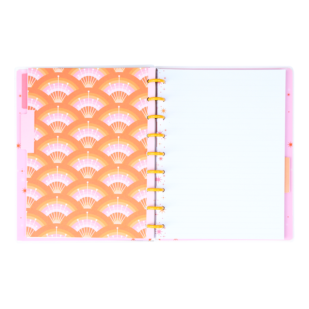 Cat Coq x Happy Planner Retro Sunset - Dotted Lined Classic Notebook - 60 Sheets