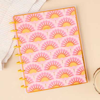 Cat Coq x Happy Planner Retro Sunset - Dotted Lined Classic Notebook - 60 Sheets