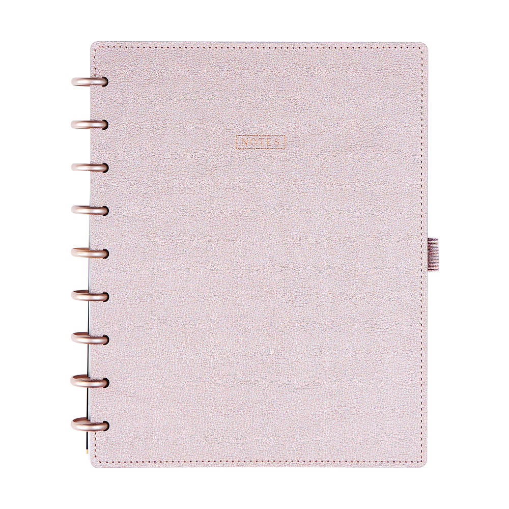 Work + Life Rose Gold - Dotted Lined Deluxe Classic Notebook - 60 Sheets