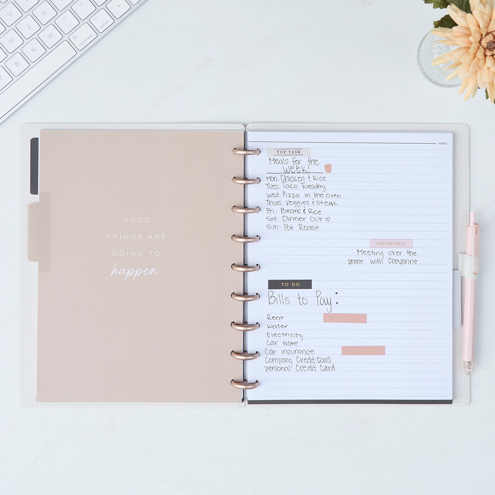 Work + Life Ivory - Dotted Lined Deluxe Classic Notebook - 60 Sheets