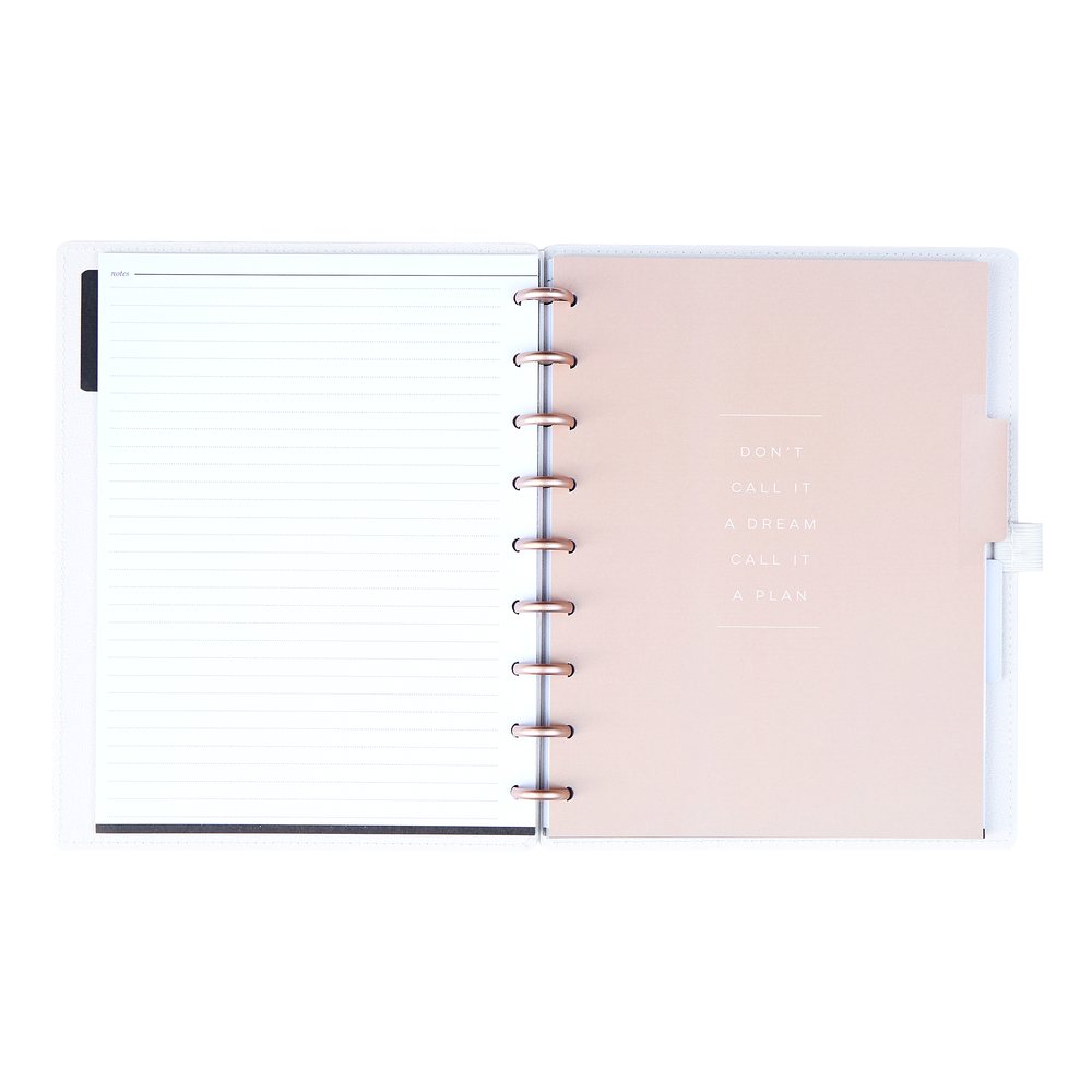 Work + Life Ivory - Dotted Lined Deluxe Classic Notebook - 60 Sheets