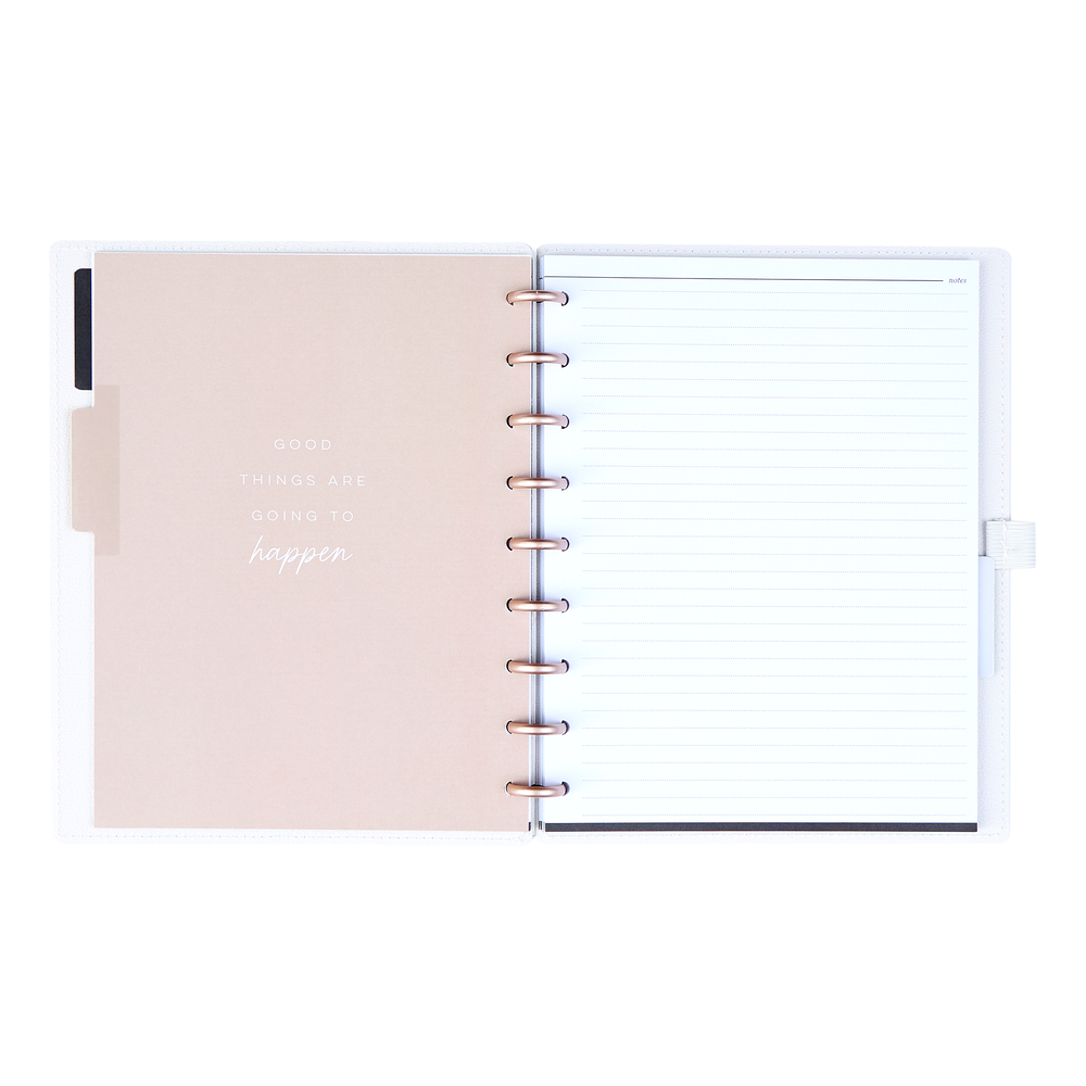 Work + Life Ivory - Dotted Lined Deluxe Classic Notebook - 60 Sheets