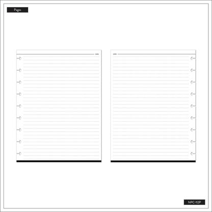 Work + Life Ivory - Dotted Lined Deluxe Classic Notebook - 60 Sheets