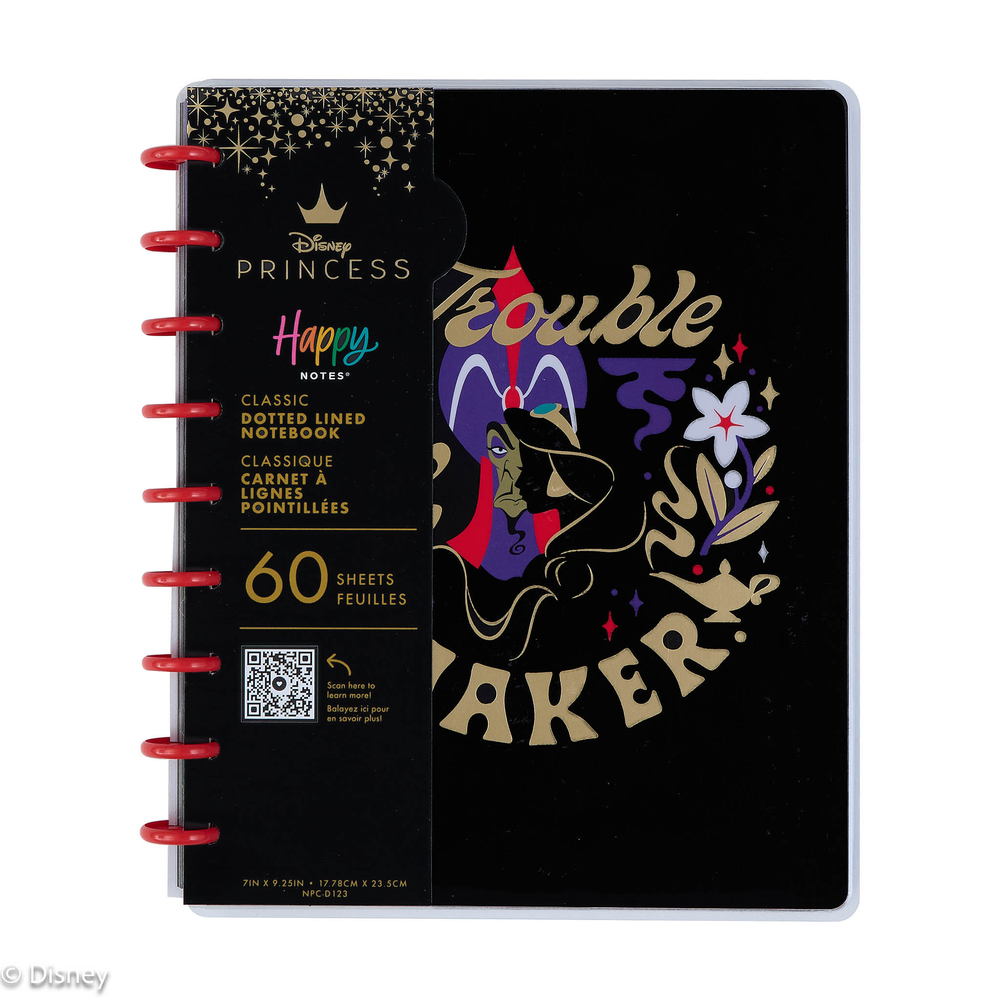 Disney Jasmine vs. Jafar - Dotted Lined Classic Notebook - 60 Sheets