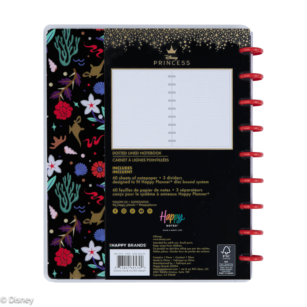 Disney Jasmine vs. Jafar - Dotted Lined Classic Notebook - 60 Sheets