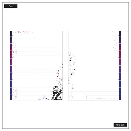 Disney Tim Burton's The Nightmare Before Christmas Celestial - Dotted Lined Classic Notebook - 60 Sheets