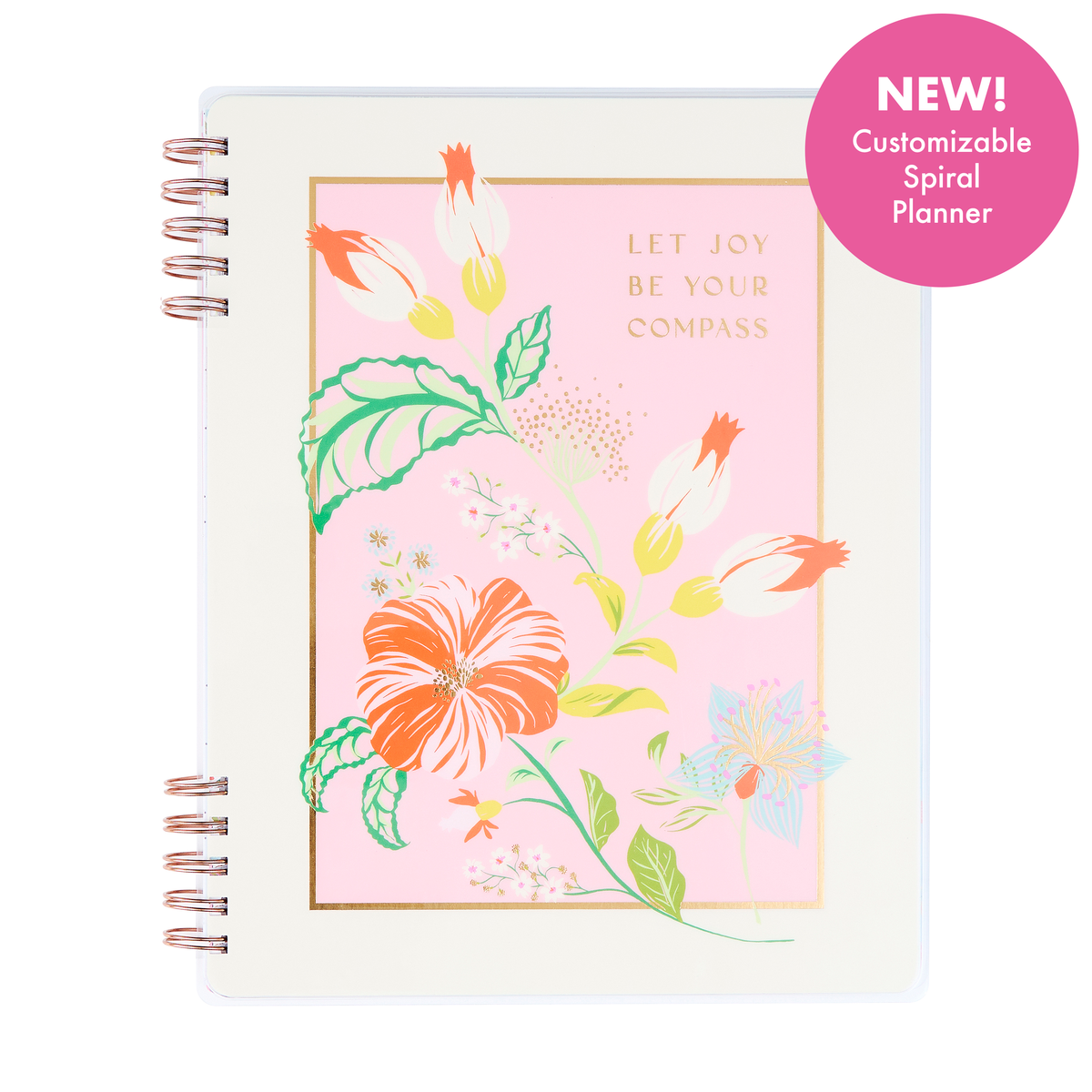 2025 Lush Linens Customizable Spiral Planner - Big Dashboard Layout - 12 Months