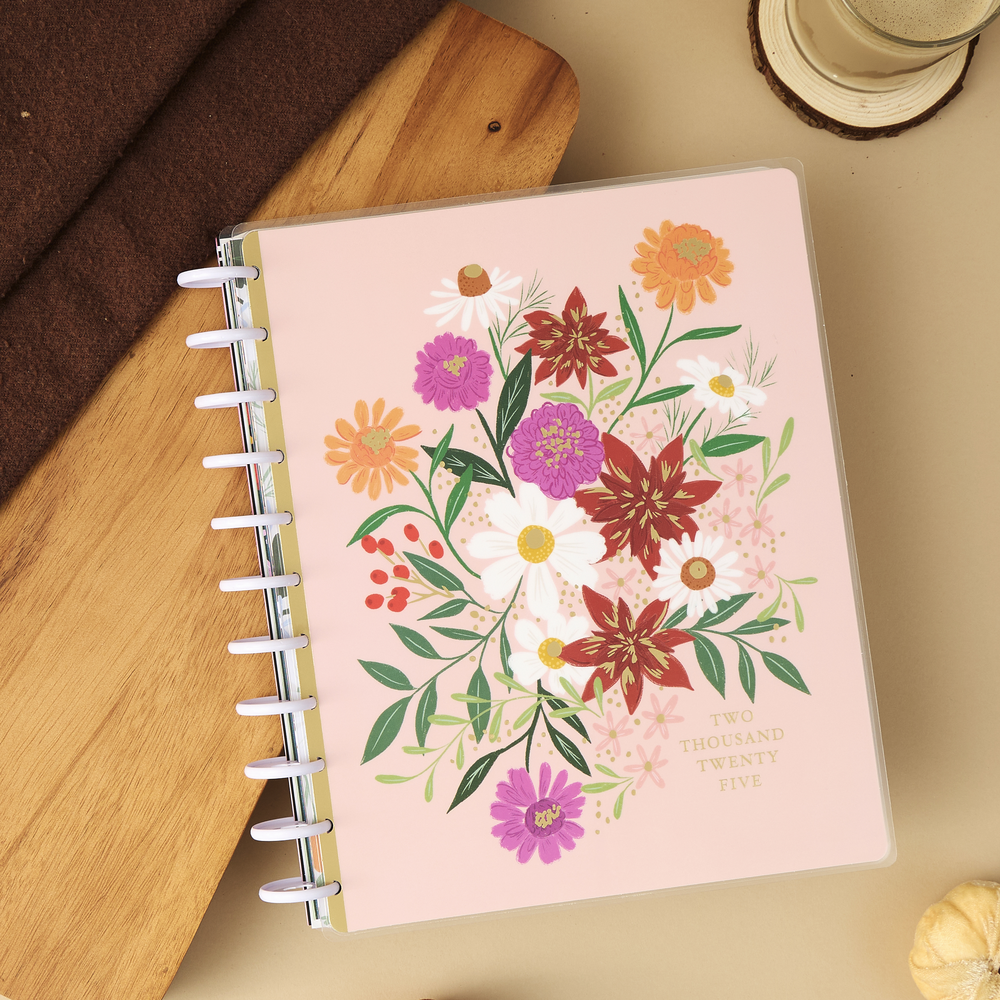 2025 Blooming Bouquet Planner - Big Checklist Layout - 12 Months