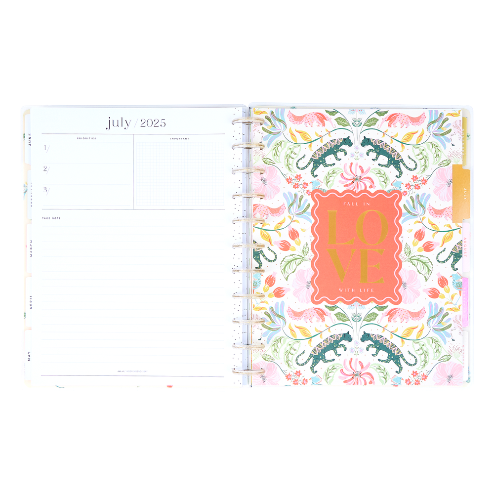 2025 Lush Linens Planner - Big Dashboard Layout - 12 Months