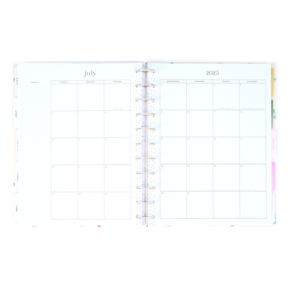 2025 Lush Linens Planner - Big Dashboard Layout - 12 Months