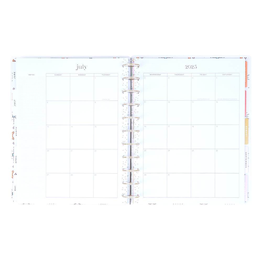 2025 Desert Mystic Planner - Big Vertical Layout - 12 Months