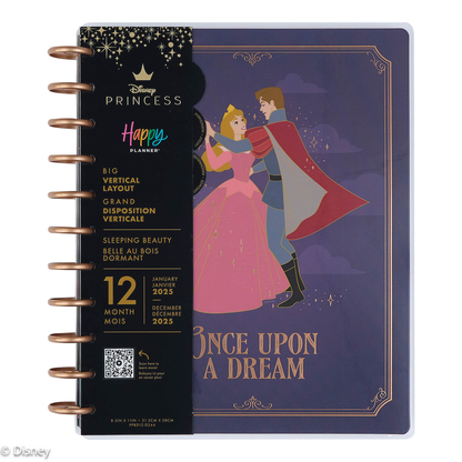 2025 Disney Sleeping Beauty 65th Anniversary Planner - Big Vertical Layout - 12 Months