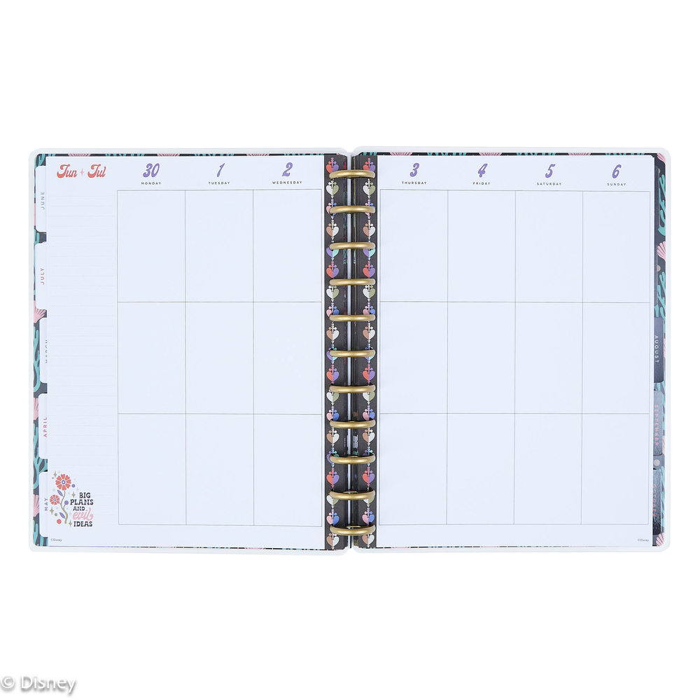 2025 Disney Ariel vs. Ursula Planner - Big Vertical Layout - 12 Months