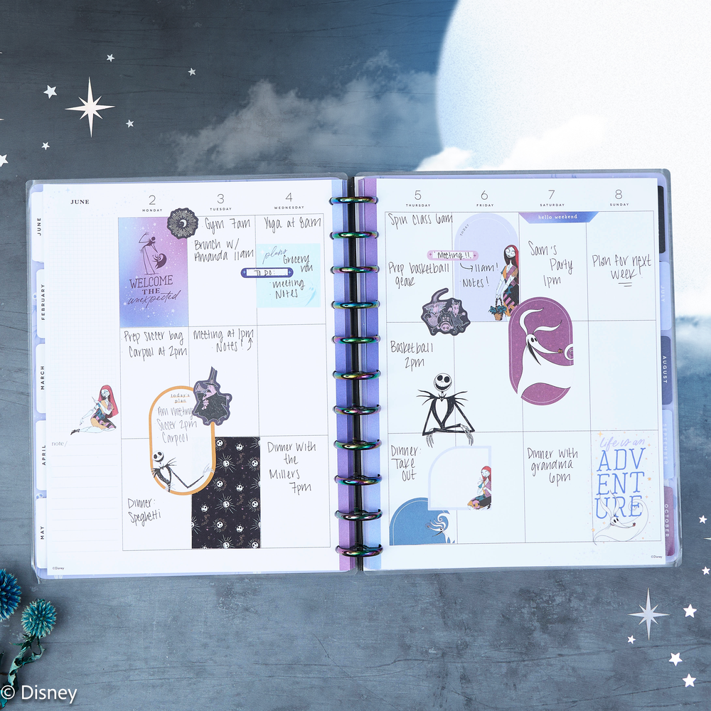 2025 Disney Tim Burton's The Nightmare Before Christmas Celestial Planner - Big Vertical Layout - 12 Months