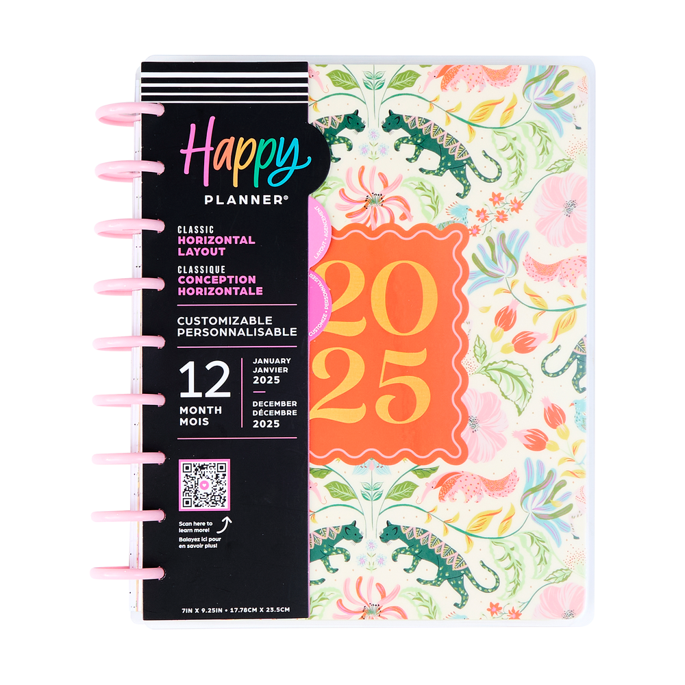 2025 Lush Linens Planner - Classic Horizontal Layout - 12 Months