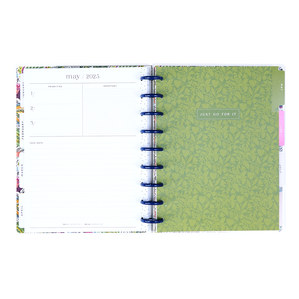 2025 Wallpaper Menagerie Planner - Classic Checklist Layout - 12 Months