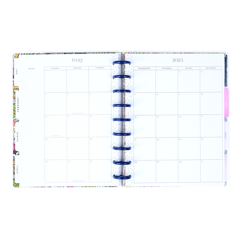 2025 Wallpaper Menagerie Planner - Classic Checklist Layout - 12 Months